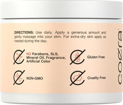 Coera cream pump application closeup demonstrating easy, precise dispensing benefit