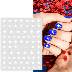 COKSDUPID size comparison with ruler, shows multiple star sizes for different nail lengths