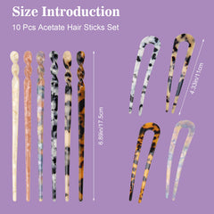 Coldairsoap U-shaped hair fork detail demonstrating secure hold and comfortable fit