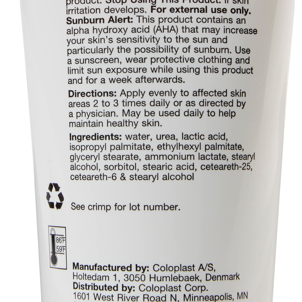 Coloplast Atrac-Tain tube next to a common object illustrating 5 oz size and portability benefit