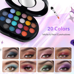 Color Nymph lip glosses and body glitter showing shine and accent options