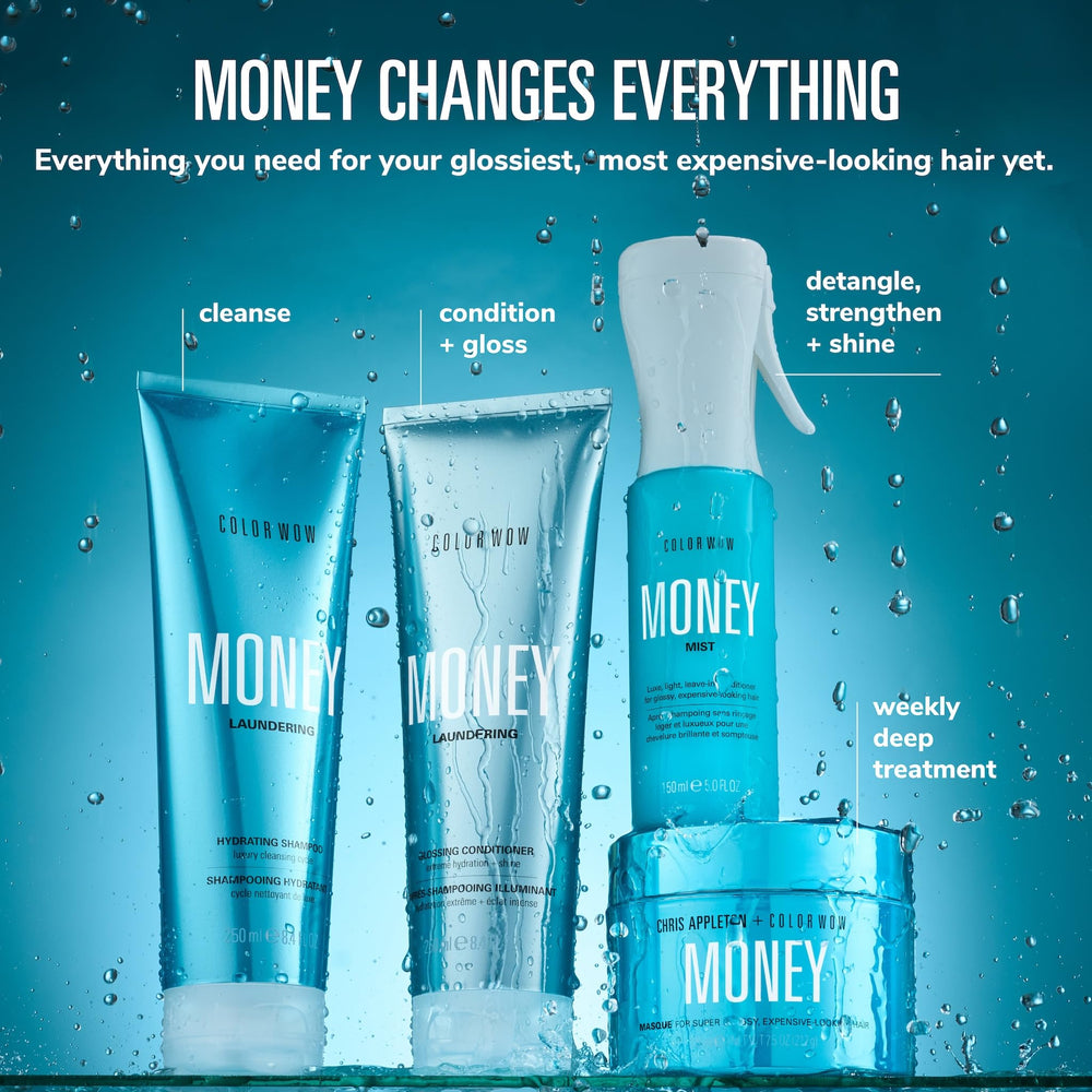 COLOR WOW ingredient visual highlighting key gentle surfactants and hydration benefit