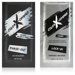 Color X-Change front packaging showing product set and benefits