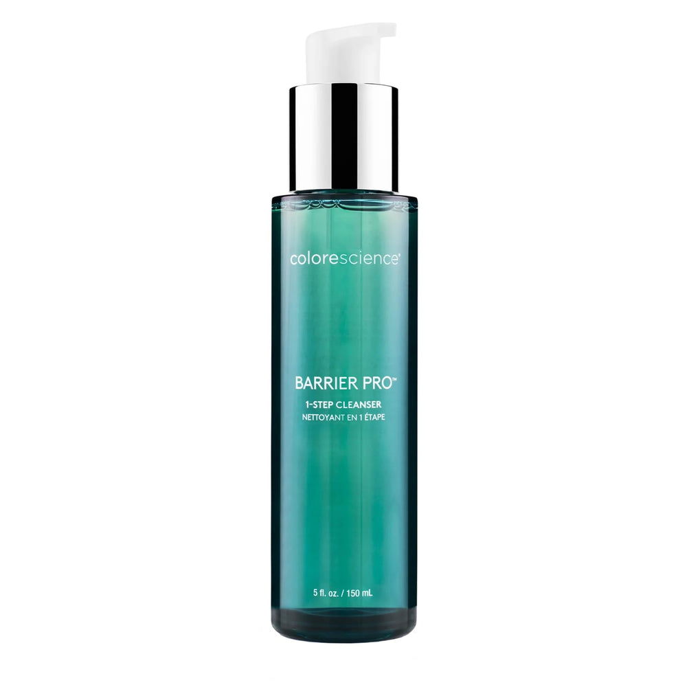 Colorescience front packaging showing cleanser tube and product identity benefits