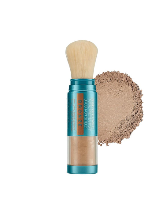 Colorescience Bronze front packaging showing compact design and SPF benefit