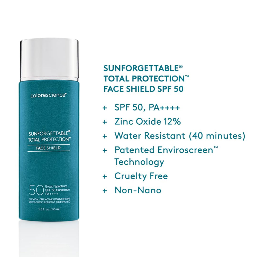Colorescience close-up label image highlighting EnviroScreen Technology benefits