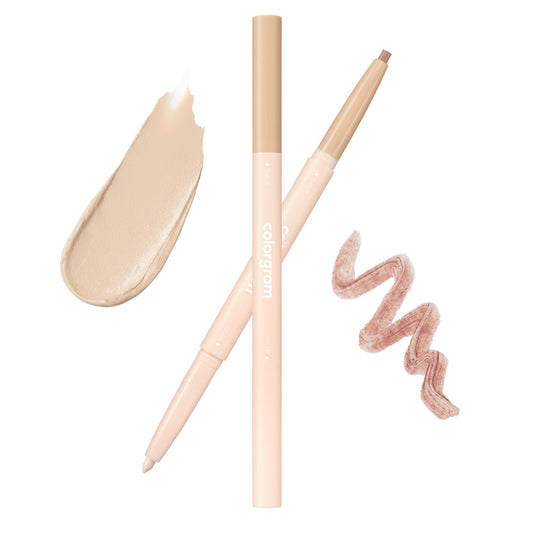 COLORGRAM front packaging of 03 Real Tone showing dual-ended stick and compact label benefits