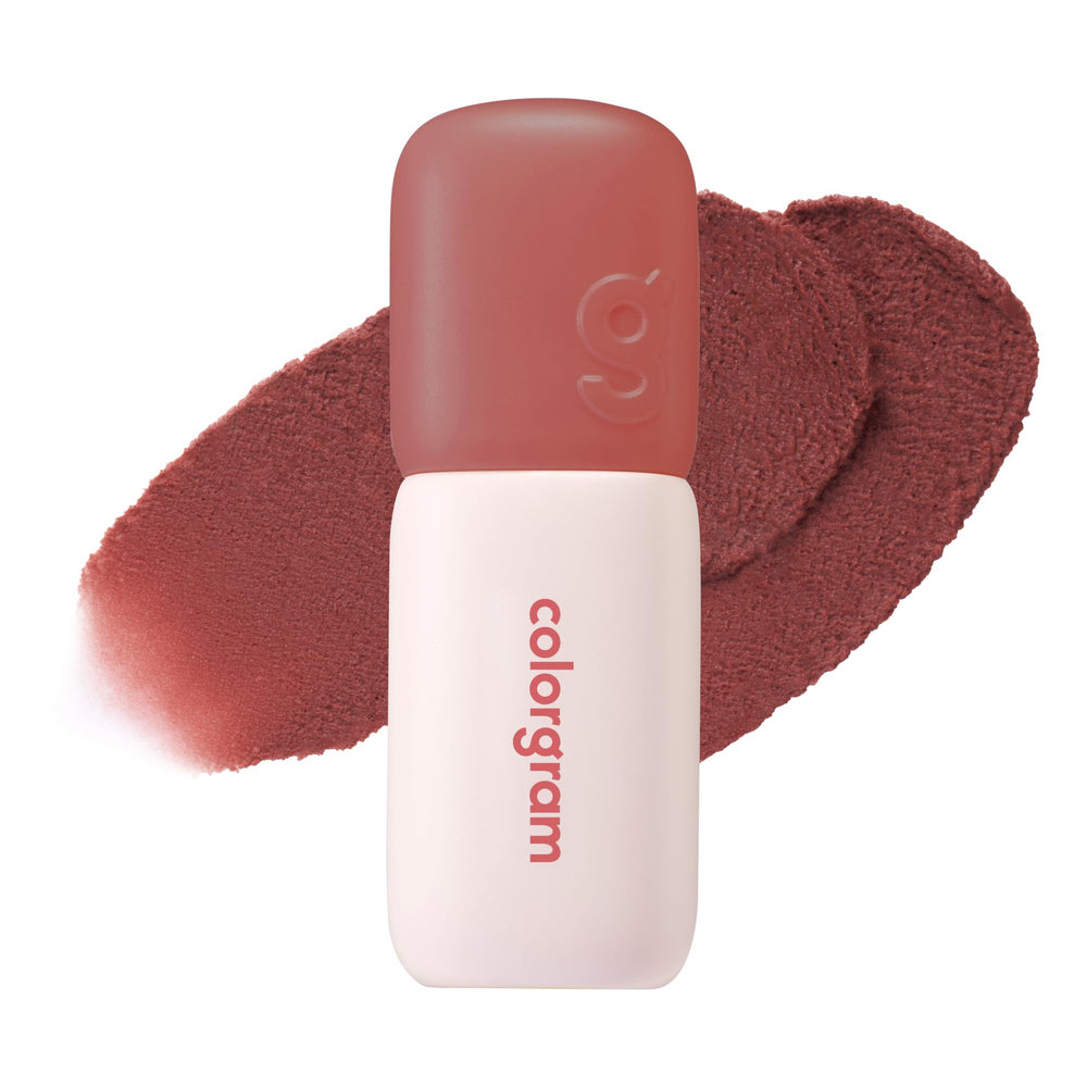 COLORGRAM front tube showing deep chocolate tint for travel-ready convenience
