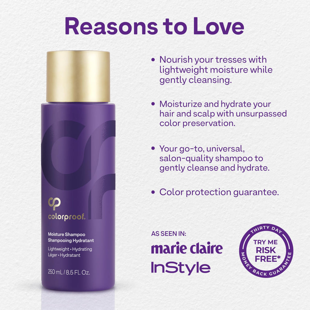 ColorProof shampoo lather on hand demonstrating gentle, moisturizing clean