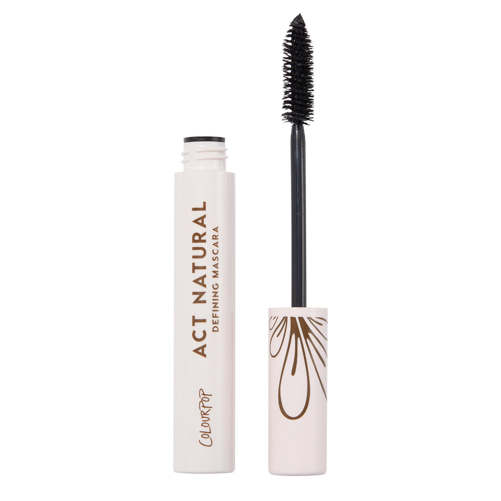 ColourPop Act Natural front tube showing clean black packaging and product name, enhances routine