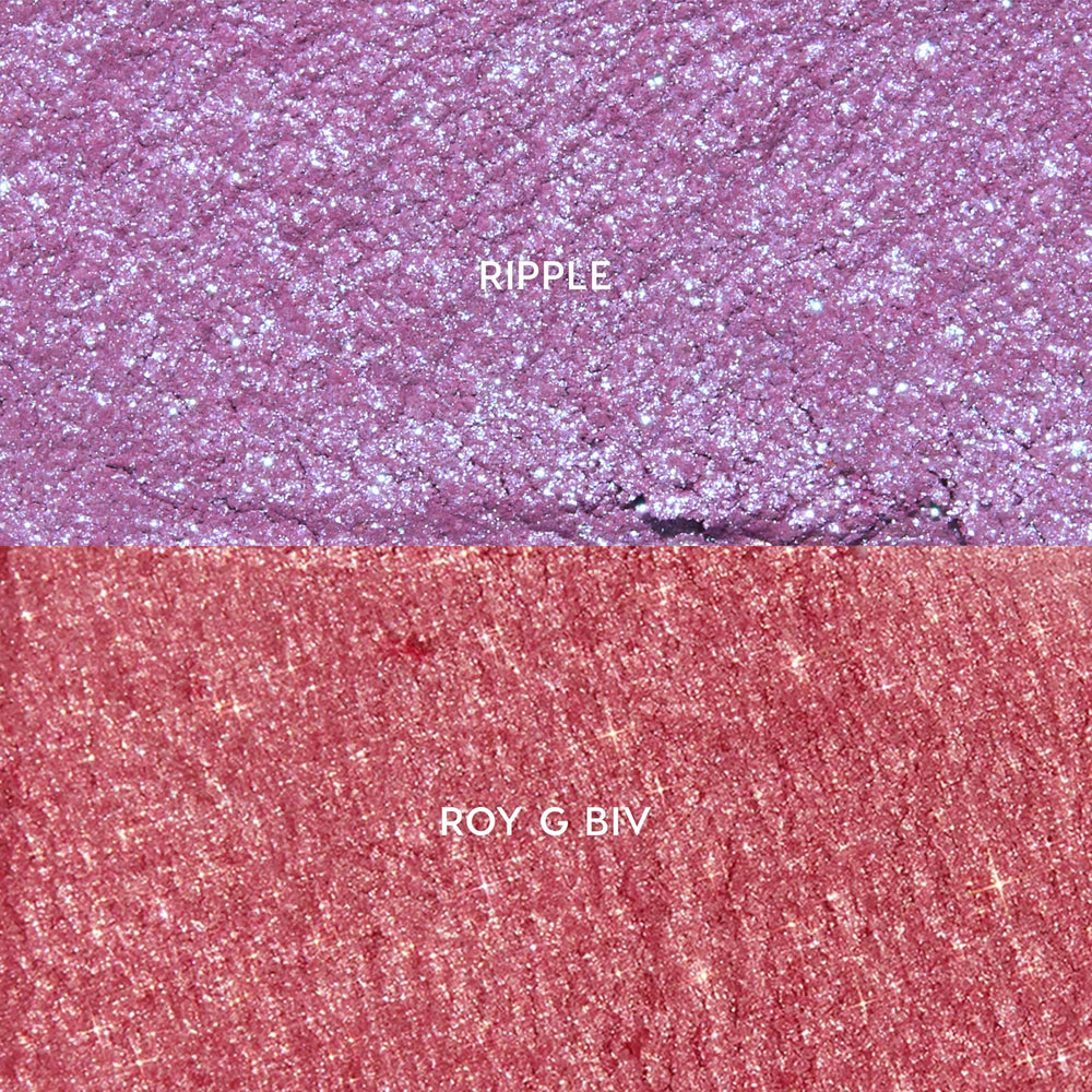 ColourPop Berry Pop texture close-up displaying bouncy crème-to-powder finish and intense pigment