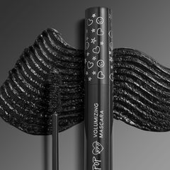 ColourPop BFF Mascara before and after lashes comparison showing visible lift and benefit: enhanced length