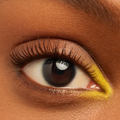 ColourPop BFF Mascara applied on lashes side profile showing lift and length