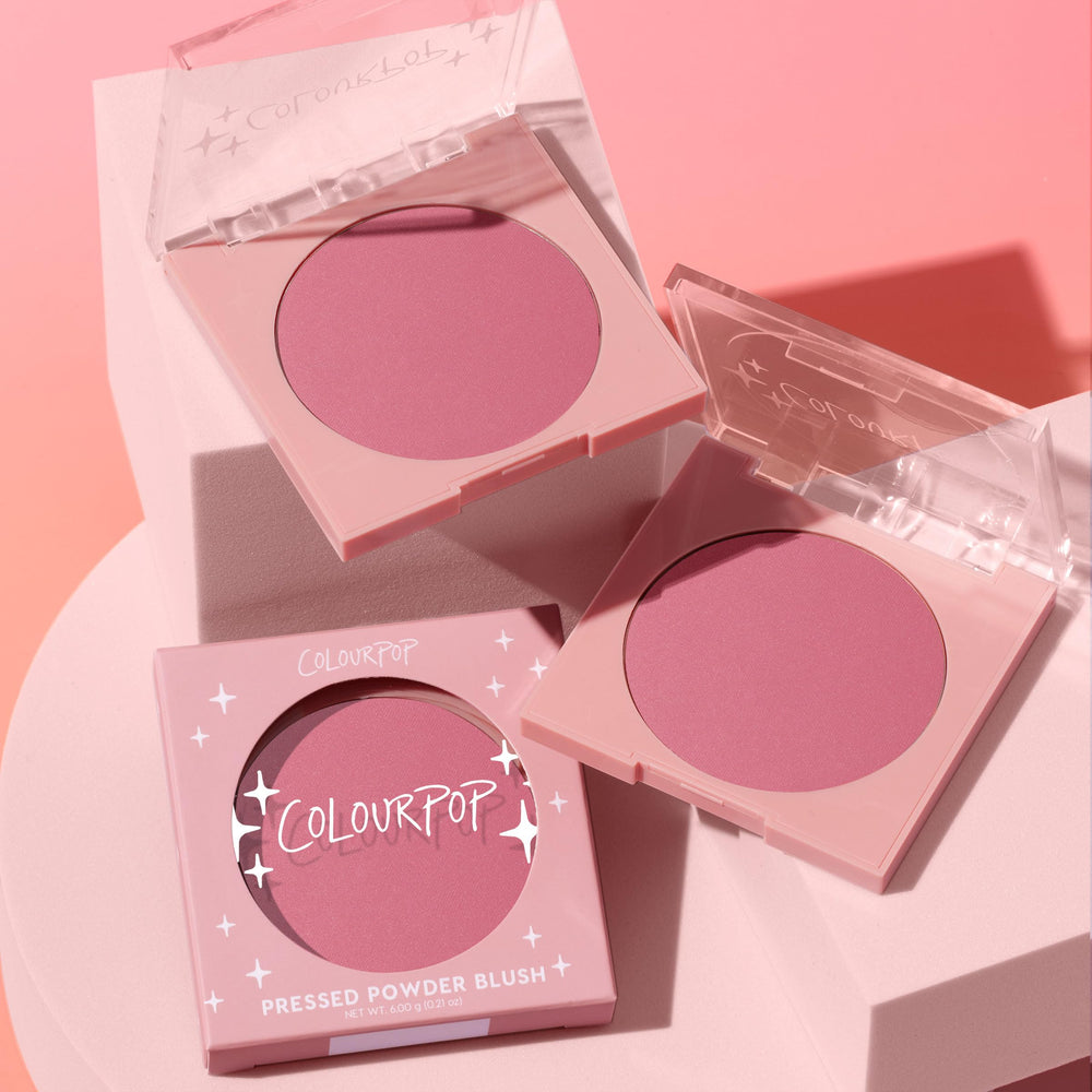 ColourPop applied on model cheeks showing natural matte flush benefit