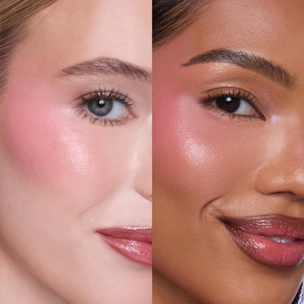 ColourPop Blush Stix creamy texture close-up showing dewy finish benefit