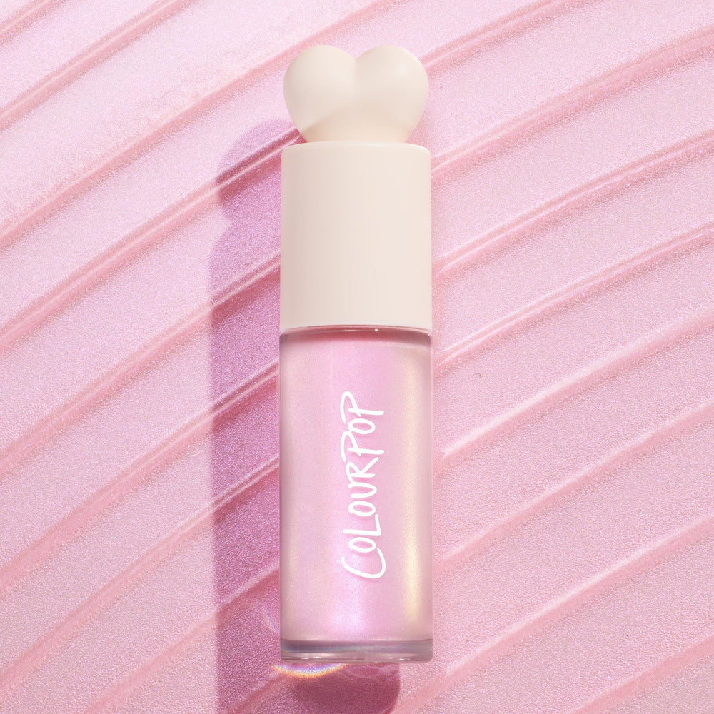 ColourPop blended into body lotion illustrating subtle, seamless body glow