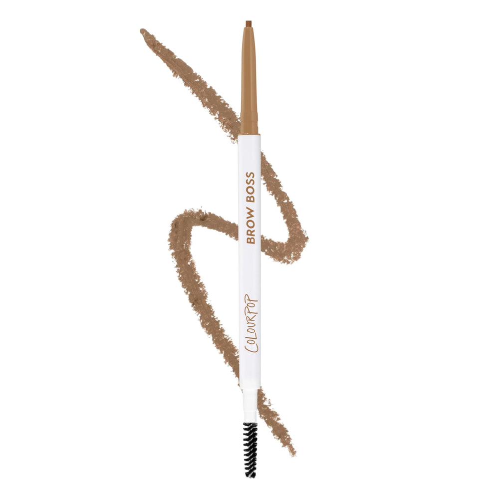 Colourpop Brow Boss front packaging showing Blonde shade and benefits