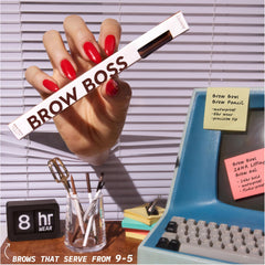 ColourPop Brow Boss in hand to show scale and easy, one-handed application benefit