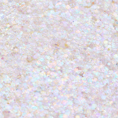 ColourPop Disco Lady open gel texture with multicolored glitter showcasing smooth, non-sticky finish