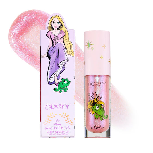 ColourPop Courageous Rapunzel front packaging showing glossy pinky-lilac shade and brand