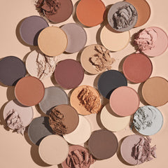ColourPop gone matte close-up of pans highlighting pigment density and finish contrast