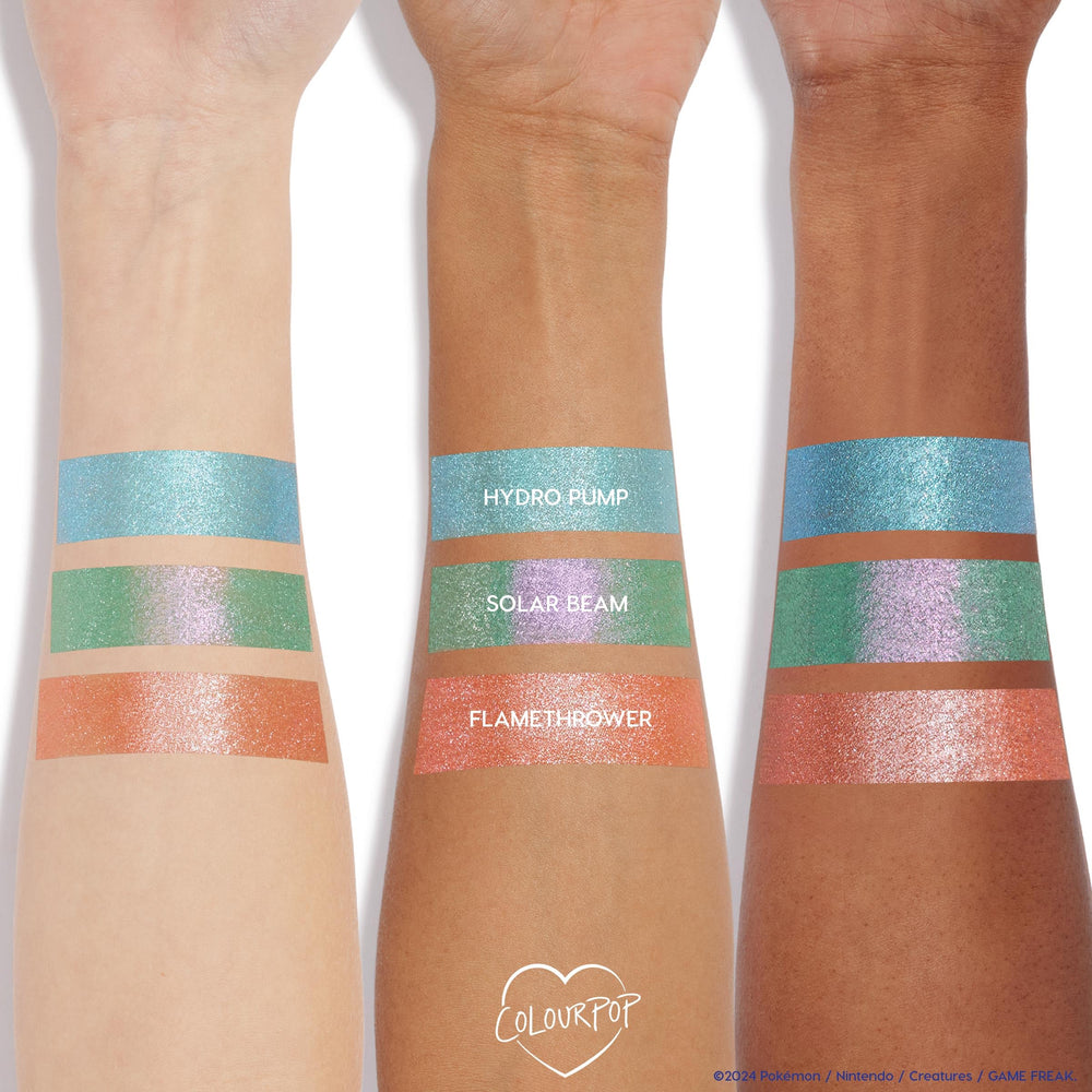 ColourPop Hydro Pump with Pokémon packaging showing limited-edition appeal benefit