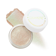 ColourPop jelly much sage front pot showing product and label, clear color preview