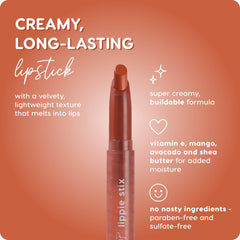ColourPop Lippie Stix Ziggie label close-up showing ingredient note and brand