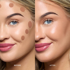 ColourPop texture swatch showing smooth blendable formula and true Corral Beach color payoff