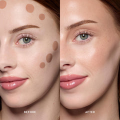 ColourPop close-up of liquid texture West Beach showing smooth emollient formula for blendable finish