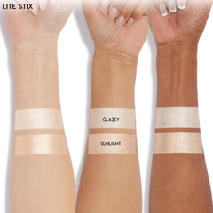 ColourPop Lite Stix applying to cheekbone demonstrating easy on-the-go glow