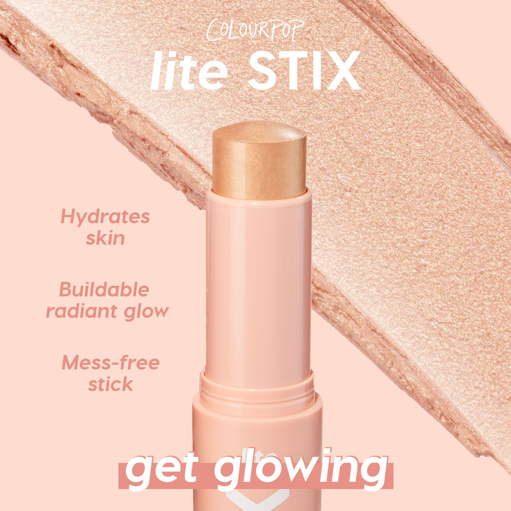 ColourPop Lite Stix held in hand to show size and travel-friendly convenience