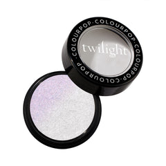 ColourPop Meadow front pan showing highlighter shade and packaging benefits a clear view