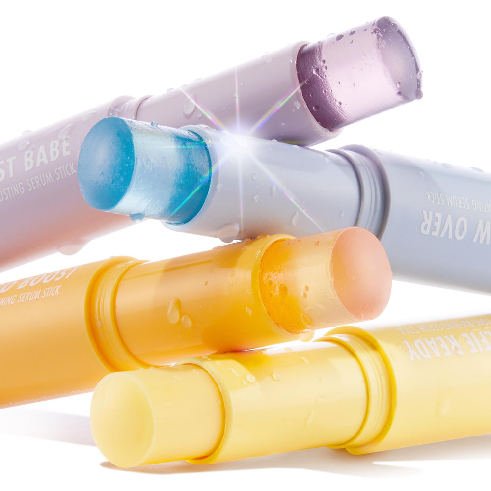 ColourPop retinol serum stick label and ingredient list showing clean formulation benefit