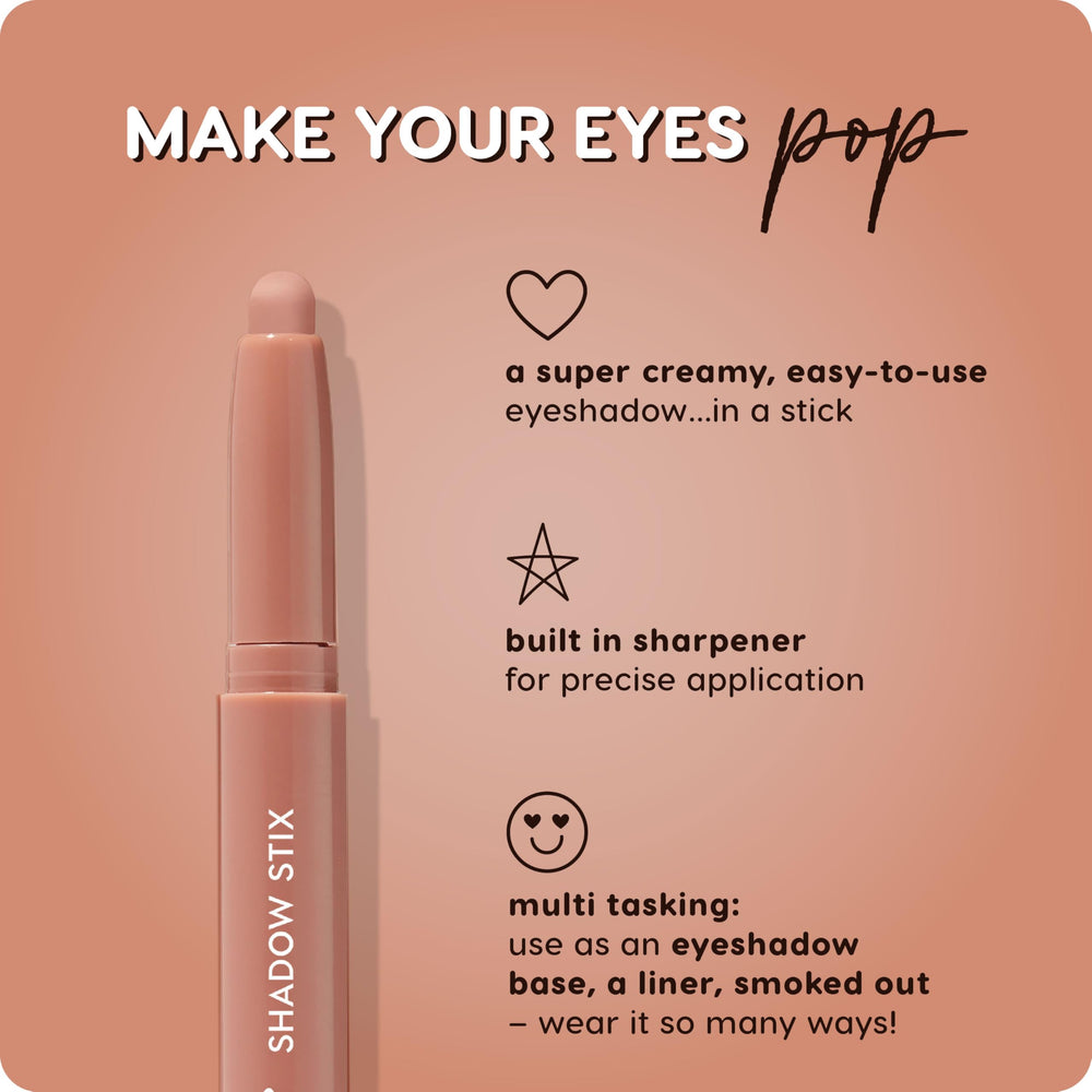 ColourPop Shadow Stix applied on lid demonstrating quick application and wearable finish