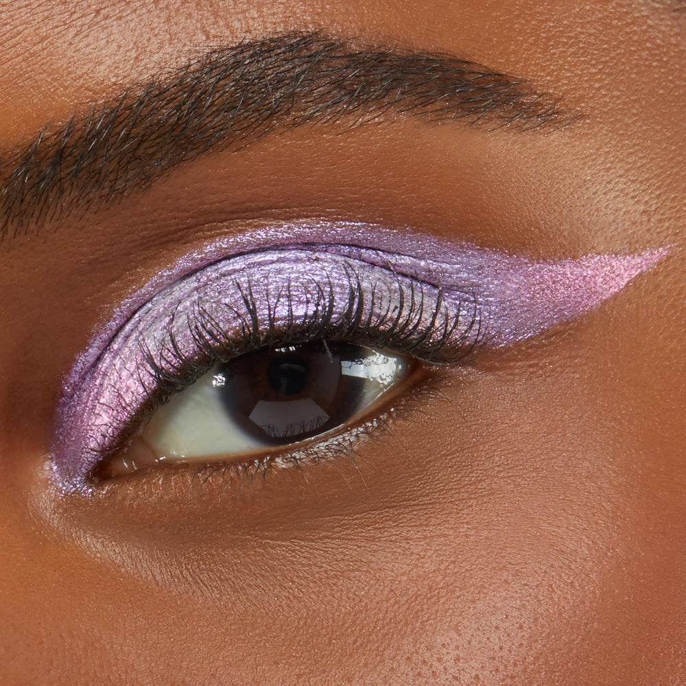 ColourPop arm swatch of Galaxy demonstrating multichrome payoff