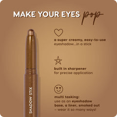 ColourPop Shadow Stix Quokka applied on eyelid demonstrating easy blendability