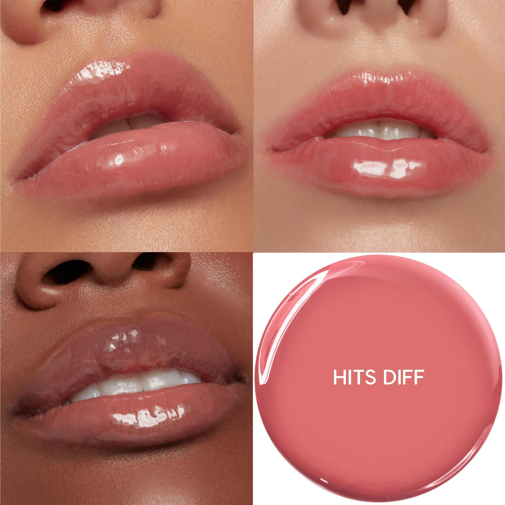 ColourPop So Juicy oil texture swirled to show glossy, non-sticky finish