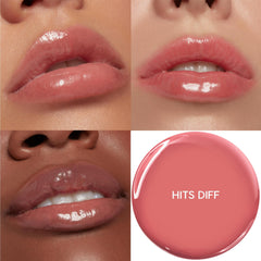 ColourPop So Juicy oil texture swirled to show glossy, non-sticky finish
