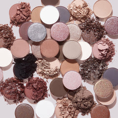 ColourPop open palette showing 30 cool-toned pans for versatile eye looks