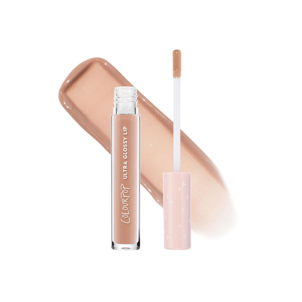 ColourPop front packaging showing tube and shade, highlights easy portable shine
