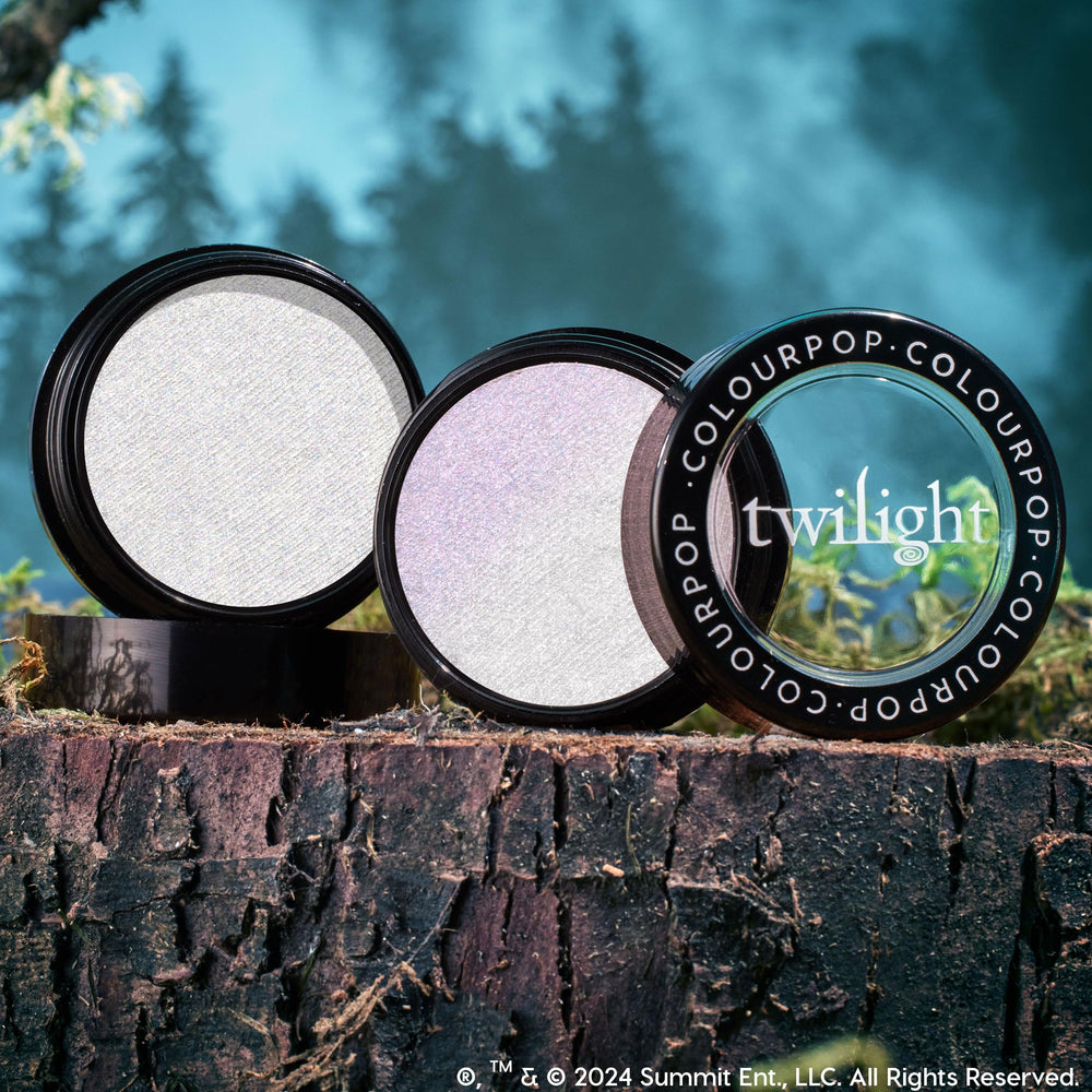 ColourPop Vampire Skin on collarbones in lifestyle shot for evening shimmer