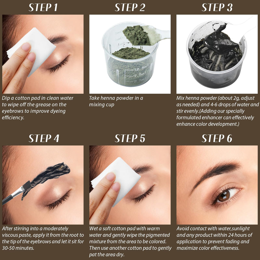 Comdian close-up of painted brows illustrating waterproof, long-lasting coverage