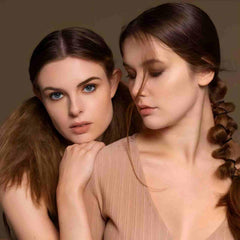 Comdian lifestyle model with dark brown brows showing natural look