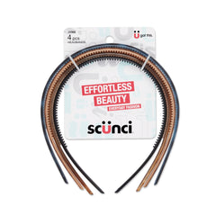 Conair Scünci front packaging showing neutral headbands and convenience