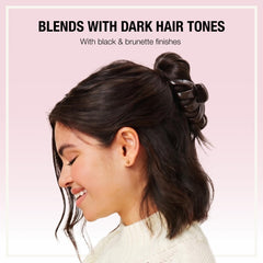 Conair Scünci tortoise clip holding a twisted bun with a natural look