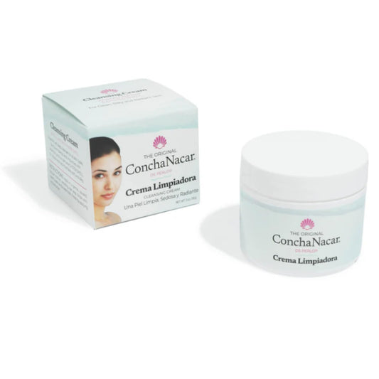 Concha Nacar front packaging showing dual 2 oz jars and branding benefits