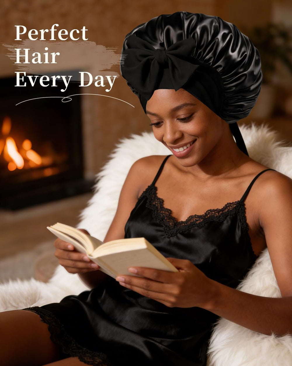 Confvrter elastic edge and large diameter demonstrating room for thick hair