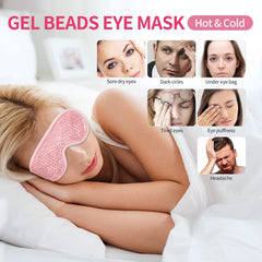 CONSGIJI bedside lifestyle scene with mask on pillow illustrating relaxation and nighttime eye care