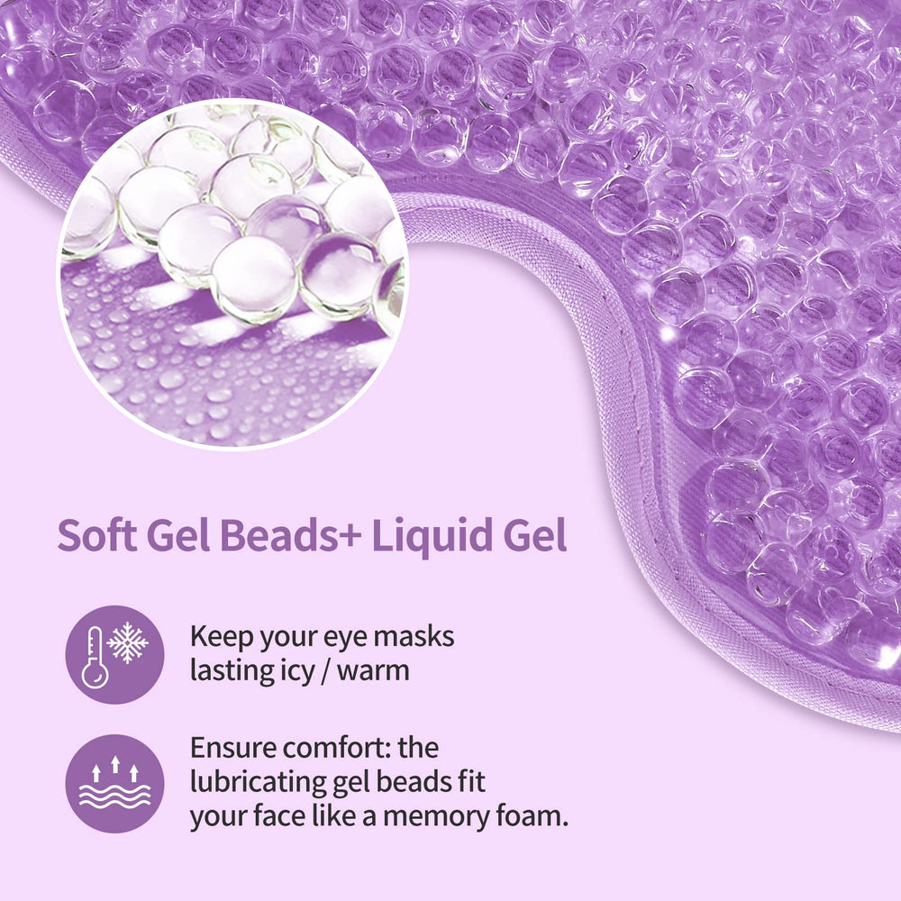 CONSGIJI two gel masks chilled in refrigerator for ready cold therapy